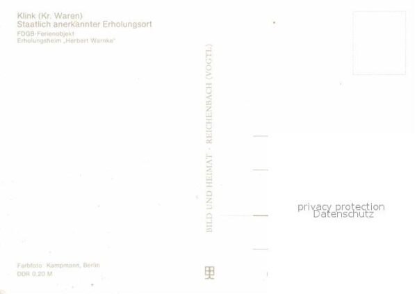 Waren Klink FDGB Erholungsheim Herbert Warnke – Bild 2