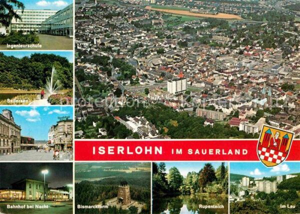 Iserlohn Fliegeraufnahme Ingenieurschule Seilers