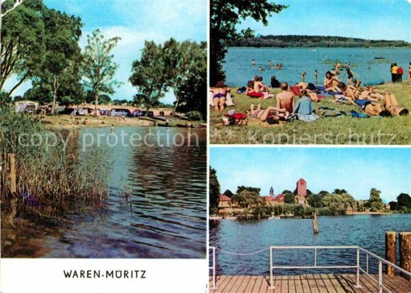 Waren Mueritz Zeltplatz Kamerun Badestrand Ecktannen