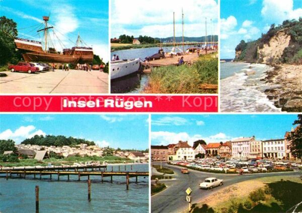 Insel Ruegen Sassnitz Piratenschiff Segelhafen im OT