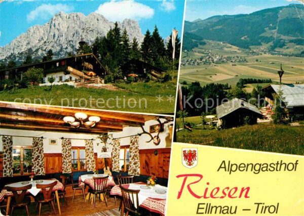 Ellmau Tirol Alpengasthof Riesen Gastraum Wilder Kai