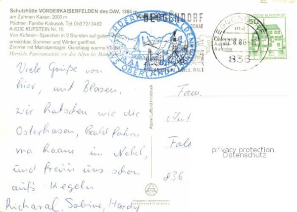 Kufstein Tirol Schutzhütte Vorderkaiserfelden – Bild 2