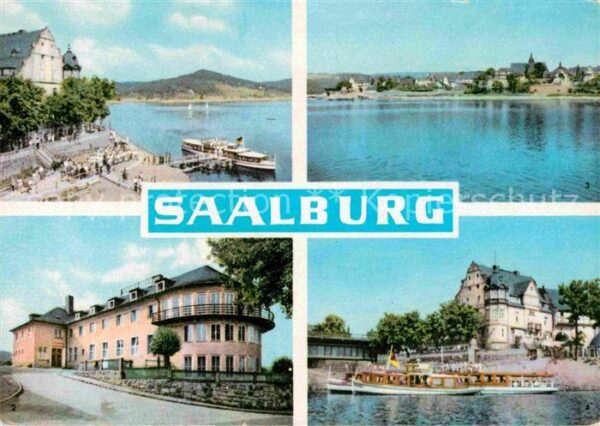 Saalburg Saale Stausee Dampferanlegestelle FDGB Erholu