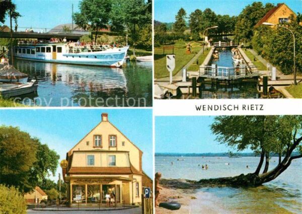 Wendisch Rietz Am Scharmützelsee Fahrgastschiff Schleu