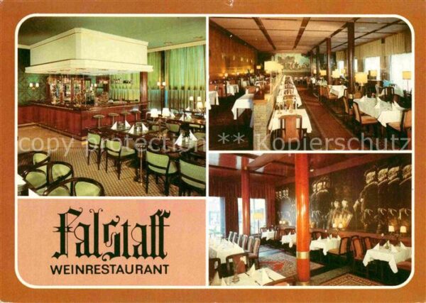 Leipzig HO Wenrestaurant Falstaff Gasträume Bar