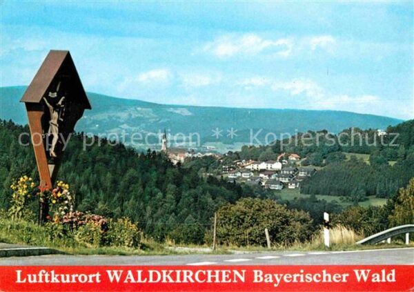Waldkirchen Niederbayern Panorama Wegekreuz