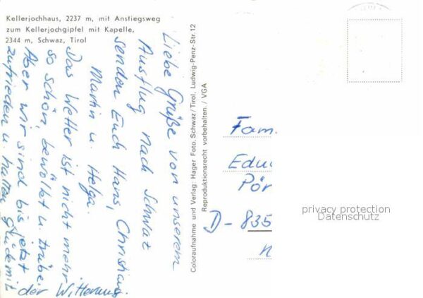 Schwaz Tirol Kellerjochhaus Kellerjochgipfel mit Kap – Bild 2