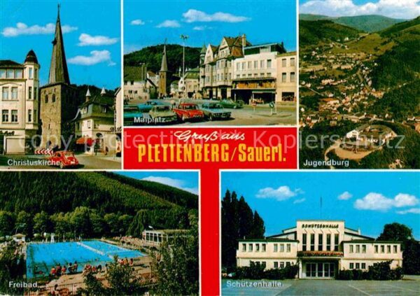 Plettenberg Christuskirche Marktplatz Jugendburg Fr