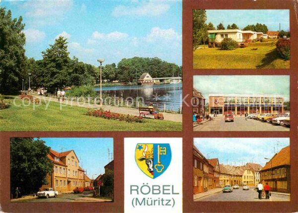 Roebel Mueritz Promenade FDGB Erholungsheim Müritzterr