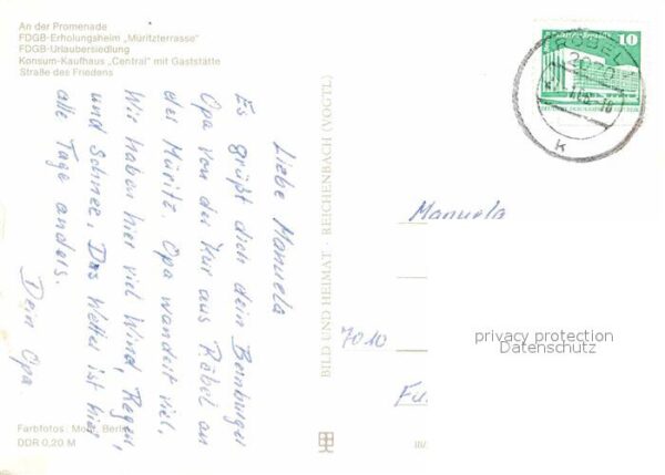Roebel Mueritz Promenade FDGB Erholungsheim Müritzterr – Bild 2