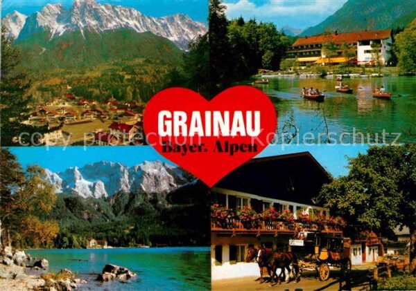 Grainau mit Waxensteine Zugspitze Badersee Eibs