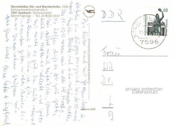 Seebach Ottenhoefen Schwarzwald Darmstädter Hütte – Bild 2