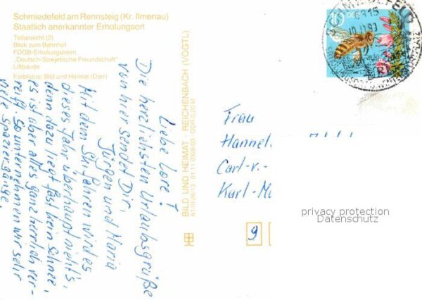 Schmiedefeld Rennsteig Teilansichten Bahnhof FDGB Erholungshei – Bild 2