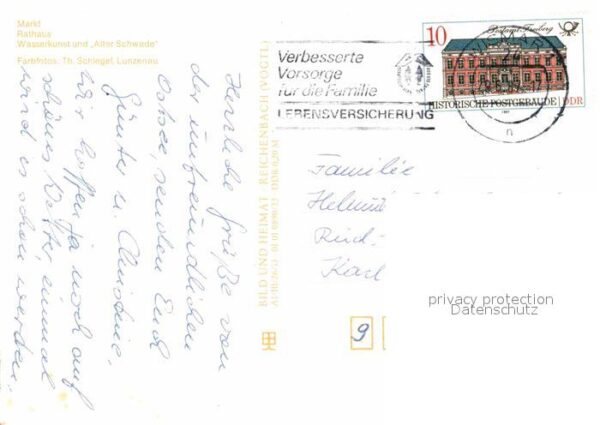 Wismar Mecklenburg Markt Rathaus Wasserkunst Alter Schwede – Bild 2