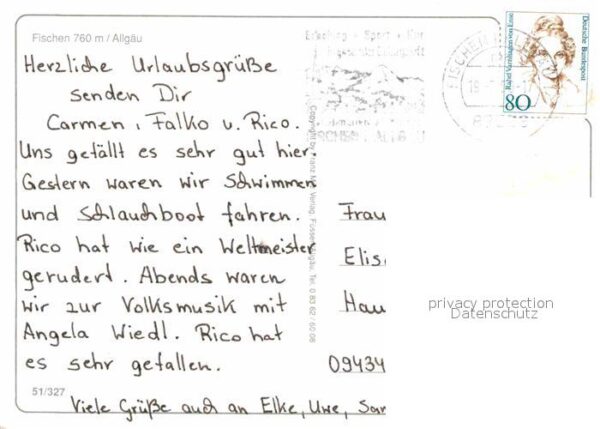 Fischen Allgaeu Panorama Kirche Teilansichten Viehweide – Bild 2