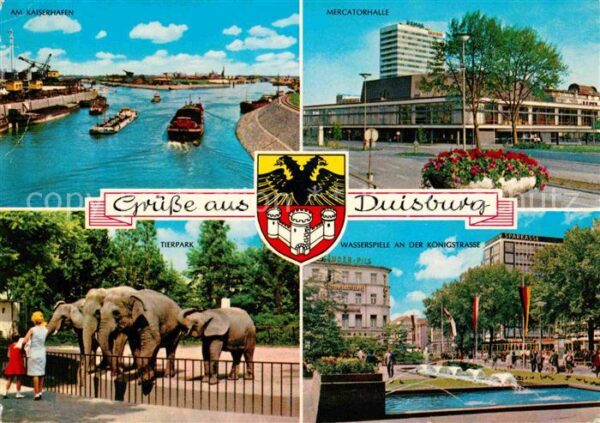 Duisburg Ruhr Am Kaiserhafen Mercatorhalle Tierpark W