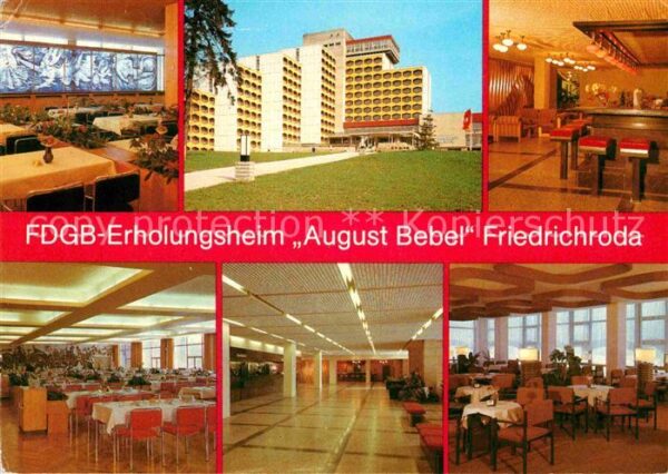 Friedrichroda FDGB Erholungsheim August Bebel Speises