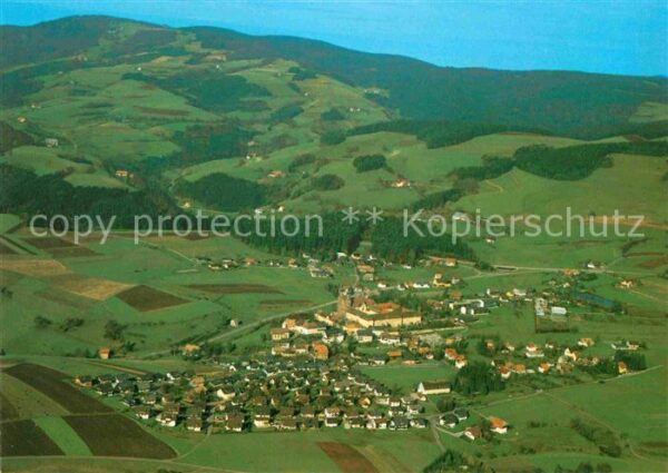 St Peter Schwarzwald mit Kandel Fliegeraufnahme