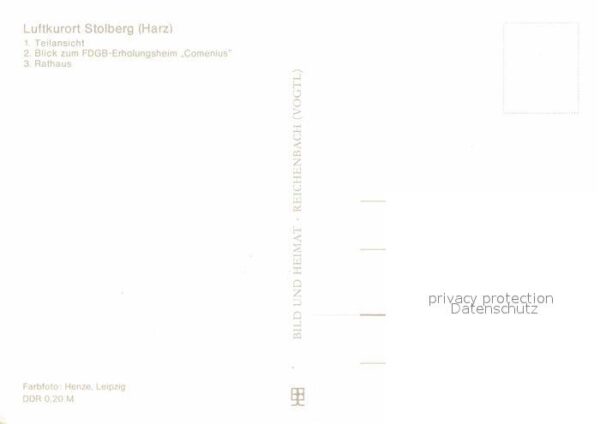 Stolberg Harz Teilansicht FDGB Erholungsheim Comenius – Bild 2