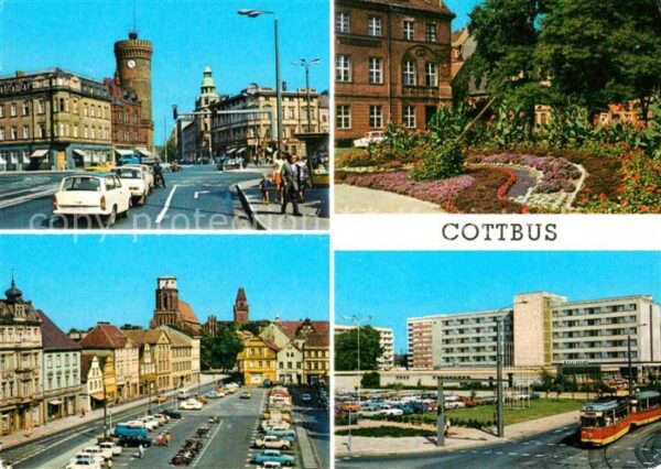 Cottbus Ernst Thälmann Platz Blumenuhr Altmarkt