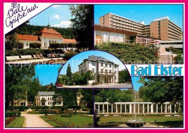 Bad Elster Badehaus Vogtlandklinik Rathaus Rosenga