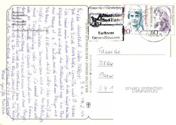 Bad Elster Badehaus Vogtlandklinik Rathaus Rosenga – Bild 2