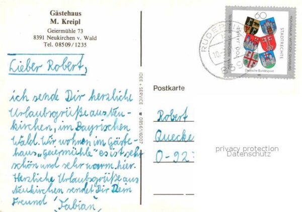 Neukirchen Wald Gästehaus Kreipl Terrasse – Bild 2
