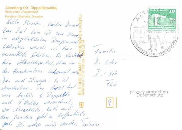 Altenberg Erzgebirge Sanatorium Raupennest – Bild 2