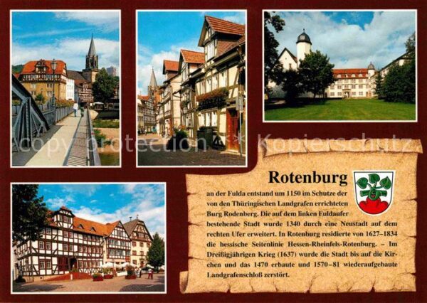 Rotenburg Fulda Kirche Brotgasse Landgräfliches Schloss