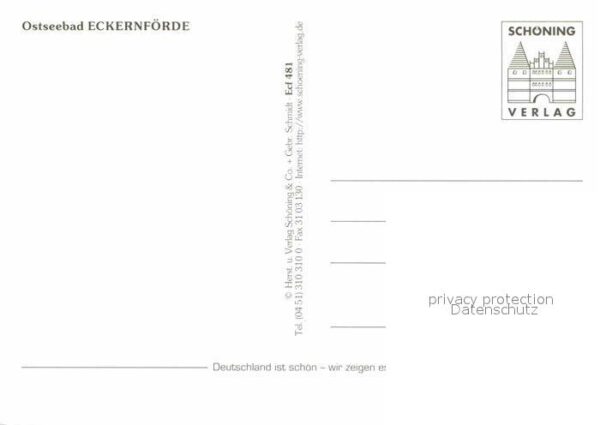 Eckernfoerde Panorama Leuchtturm Hafenpartie Strand – Bild 2