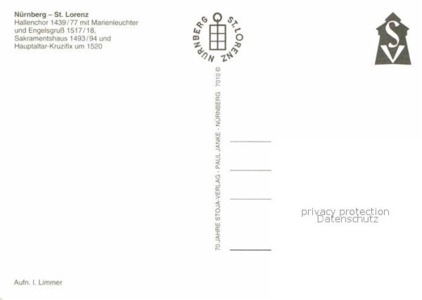 Nuernberg St Lorenz Kirche Hallenchor Marienleuch – Bild 2