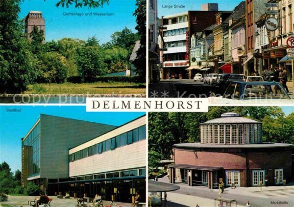 Delmenhorst Graftanlage und Wasserturm Lange Str St