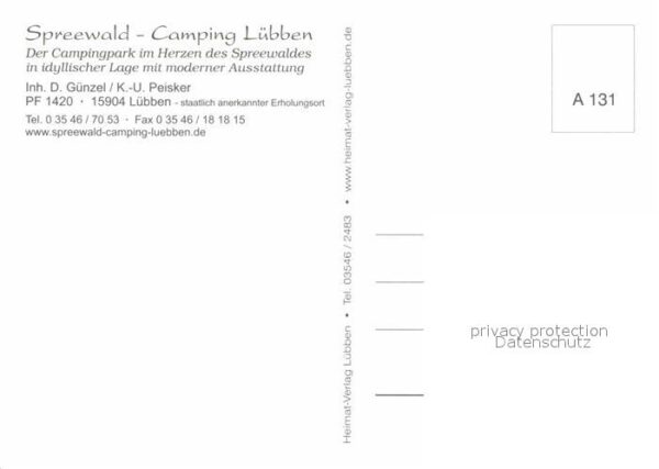 Luebben Spreewald Campingpark Fliegeraufnahme – Bild 2