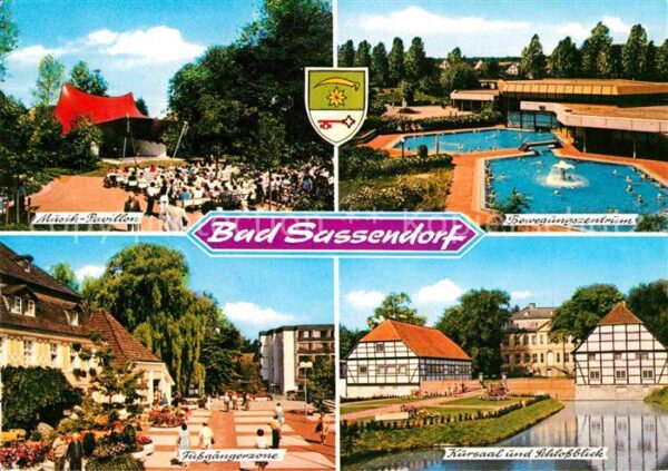 Bad Sassendorf Musikpavillon Bewegungszentrum Fussgäng