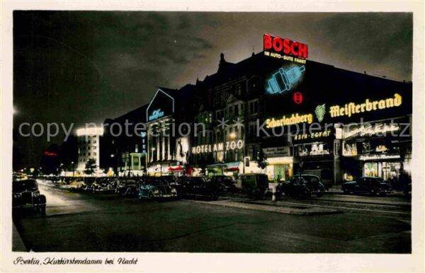 Berlin Kurfürstendamm bei Nacht
