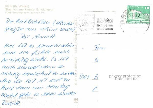 Klink Waren FDGB Erholungsheim Schloss Klink – Bild 2