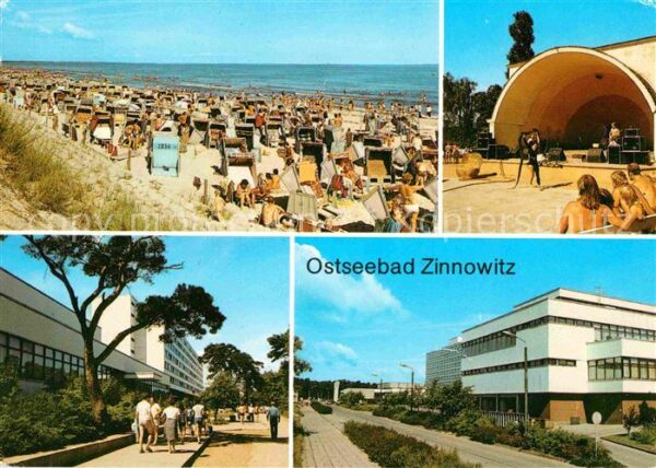 Zinnowitz Ostseebad Strand Konzertpavillon Erholungsheim de