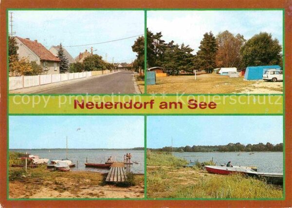 Neuendorf See Dorfstrasse Campingplatz Neuendorfer Se