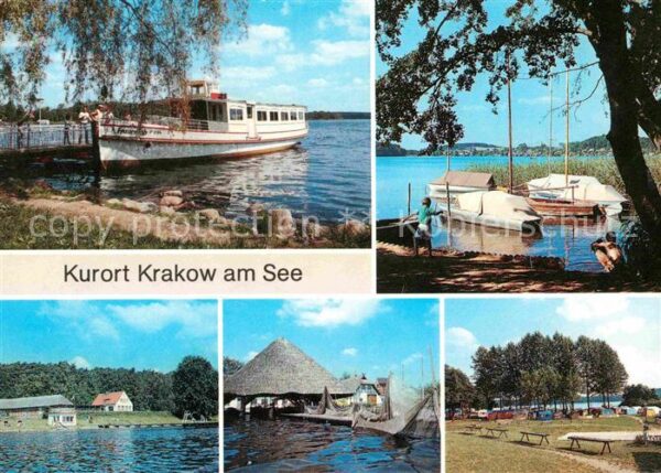 Krakow See Anlegestelle der Weissen Flotte Camping