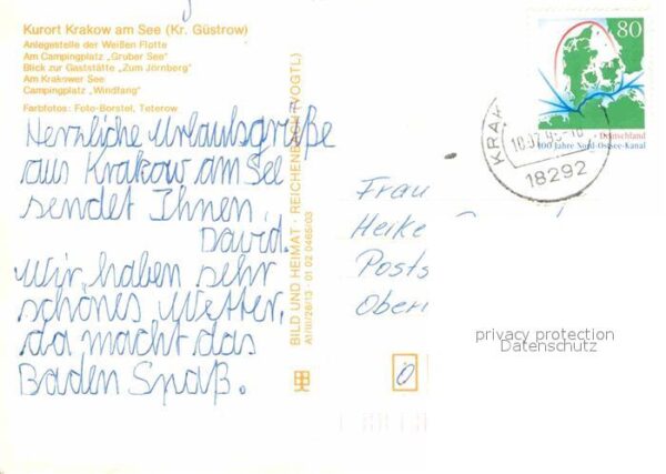 Krakow See Anlegestelle der Weissen Flotte Camping – Bild 2