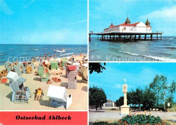 Ahlbeck Ostseebad Strand Seebrücke Kurpark Musikpavillon