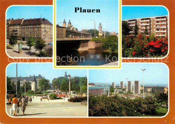 Plauen Vogtland Leninplatz Dr Wilhelm Külz Brücke Seeha
