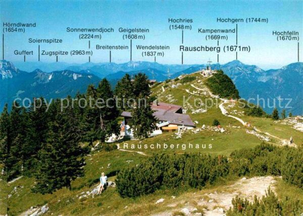 Ruhpolding Berggaststätte Rauschberghaus Panoramar