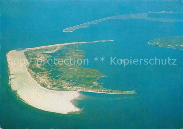 Insel Amrum Luftaufnahme aus 3500 m Höhe Insel Sylt
