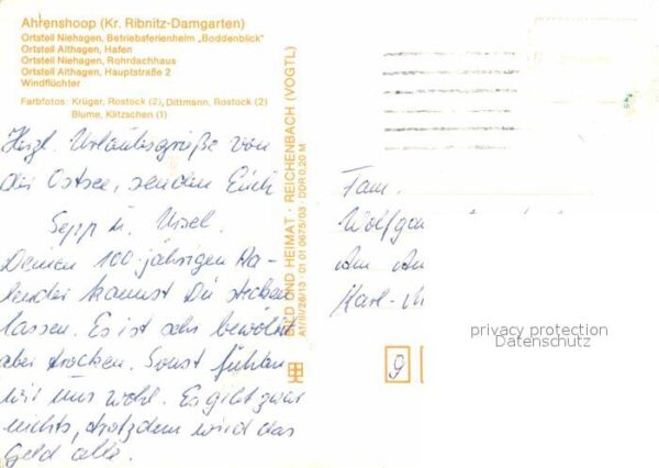 Ahrenshoop Ostseebad Niehagen Betriebsferienheim Rohrdachhau – Bild 2