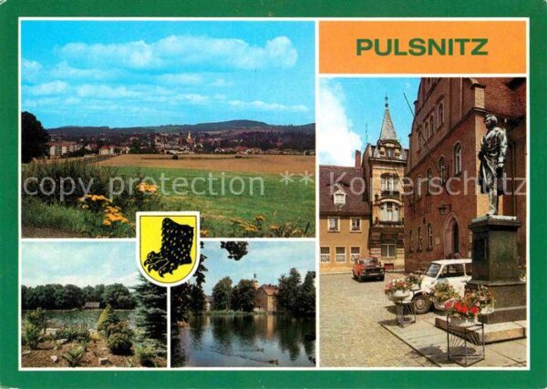 Pulsnitz Sachsen Übersicht Walkmühlenbad Schlossteich Ri