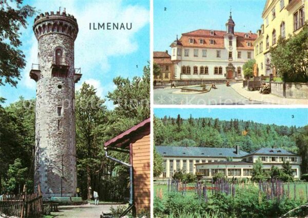 Ilmenau Thueringen Kickelhahnturm Rathaus Schloss Kreiskul