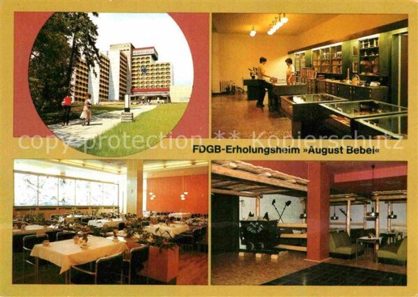 Friedrichroda FDGB Erholungsheim August Bebel Souveni