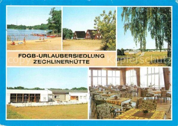 Zechlinerhuette FDGB Urlaubersiedlung Badestelle Badest