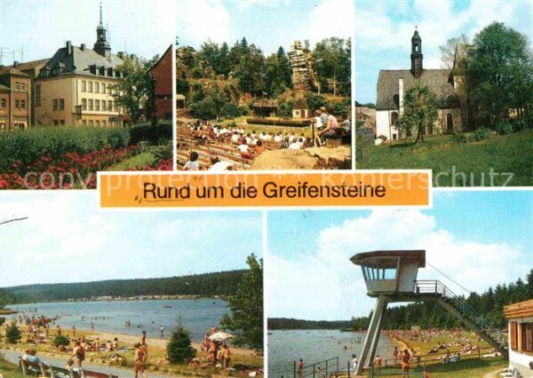Ehrenfriedersdorf Erzgebirge Rund um die Greifensteine Rathaus Natur